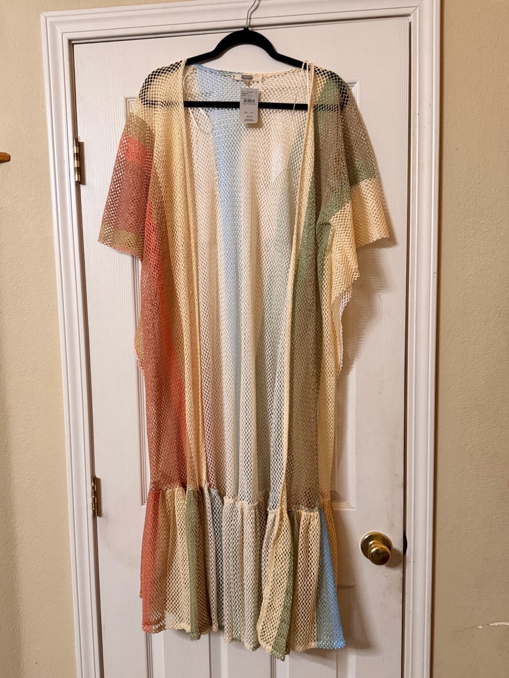 gimmicks by BKE Cream Open Knit Sweater/Duster
